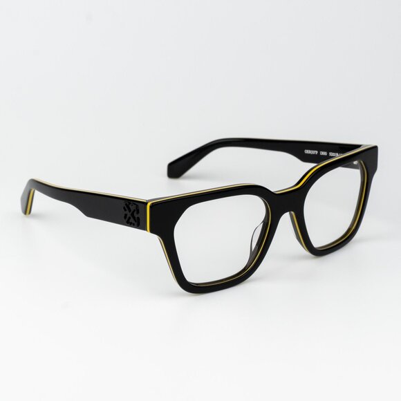 Off-White STYLE 7P Women Eyeglasses Black Yellow Square OERJ07P STYLE 7P 1300 - Picture 4 of 12